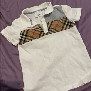 Kids Burberry polo shirt